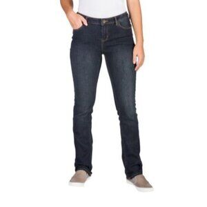 Natural‎ Reflections Slim Straight Jeans in Dark Wash Size 6